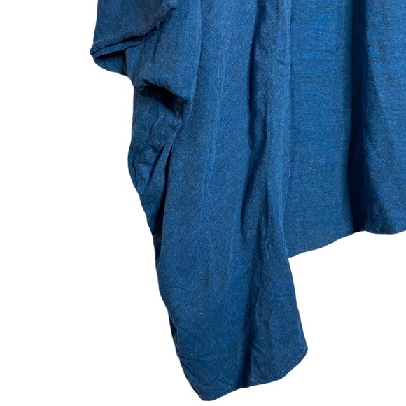 Chaser Oversized Kimono Open Front Cardigan Dolman Sleeves Heather Blue Small S - Picture 6 of 16
